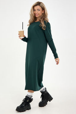 Платье-футер-длинное