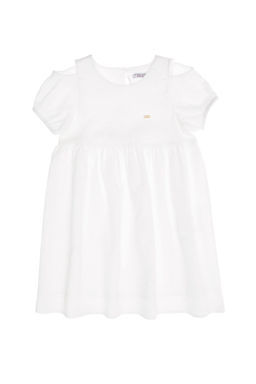 U. S. Polo Assn Белое тканое платье с короткими рукавами для девочки - U.s. polo assn фото 6