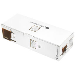 "Аква (Aqua)" Чашка кофейная стеклянная 75мл, с блюдцем 10,5см, набор 6пар, цветная коробка, Pasabahce (Россия)