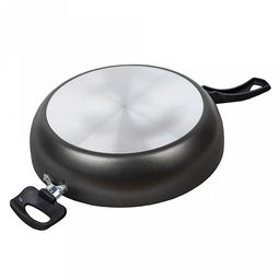 "Атлас" Сотейник с антипригарным покрытием д26см, h7см, s1,5мм, стеклянная крышка, 2 бакелитовые ручки (Россия)