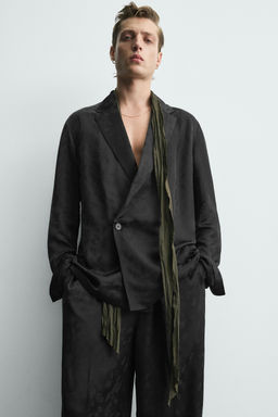 LIMITED EDITION PAISLEY JACQUARD SUIT RELAXED FIT BLAZER - Zara фото 5