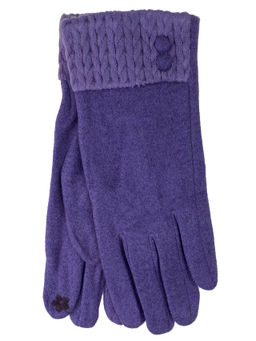 Элегантные женские перчатки из кожи и велюра, цвет шоколад - Greta фото 5