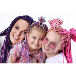 SIM-BRAIDS Афрокосы, 60 см, 18 прядей (CE), цвет светло-русый(#27) - Queen fair фото 6
