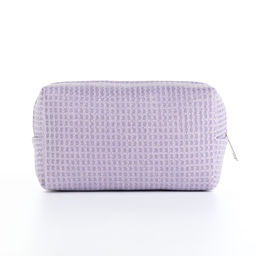 Косметичка на молнии женская, с подкладом, маленькая, сиреневая - Simaland фото 2