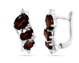 Серьги, гранат, Амичи