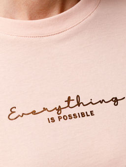 Футболка оверсайз с принтом из премиального 100% хлопка - Vilatte фото 2