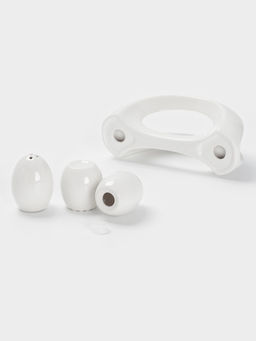 Набор для специй BellaTenero Бергамо, 4 предмета, на подставке, керамика, белый  фото 6