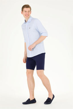 U. S. Polo Assn Мужская голубая базовая рубашка с длинным рукавом - U.s. polo assn фото 11