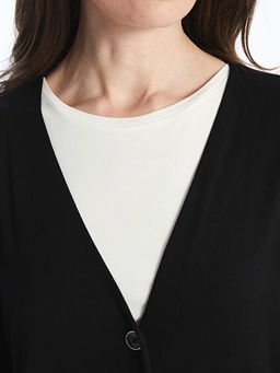 V Yaka D?z Uzun Kollu Kad?n H?rka