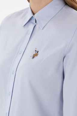 Kad_n A__k Mavi Uzun Kollu Basic G_mlek Sepette S_rpriz _ndirim - U.s. polo assn фото 7