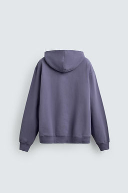 SUDADERA CAPUCHA B?SICA / Gris Claro - Zara фото 16