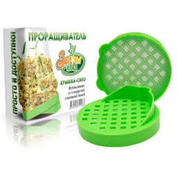 Крышка-сито п/эт. Здоровья клад на банку (для проращивания семян) - Спарк фото 2
