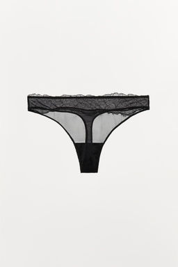 VISCOSE LACE THONG - Zara фото 6