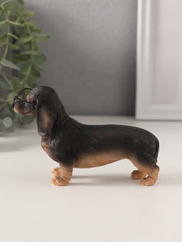 Фигурка полистоун «Такса в очках», 11.5×4×7.5 см