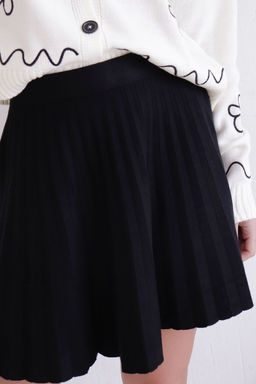 12068 Юбка чёрная вязаная - Martichelli фото 15