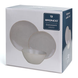 НАБОР ОБЕДЕННЫЙ BRONCO CONCEPT НА 4ПЕР. 12 ПР. БЕЖЕВЫЙ  фото 4
