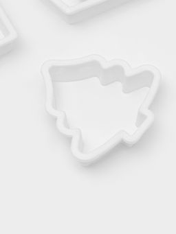 Цена за 2 шт. Плунжеры кондитерские новогодние Доляна Снег, набор 3 шт.: d=6.5, d=5, d=3.5 см, пластик, белые