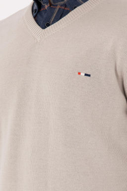 Erkek Slim Fit V Yaka Ta_ Basic Kazak - U.s. polo assn фото 7
