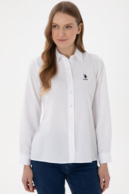 Kad_n Beyaz Uzun Kollu Basic G_mlek Sepette S_rpriz _ndirim - U.s. polo assn фото 3