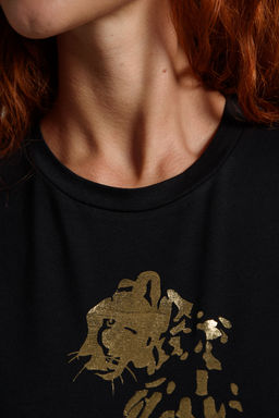 8544 Футболка с длинным рукавом женская (фольга)