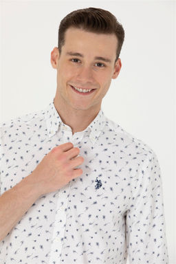 U. S. Polo Assn Мужская белая рубашка с длинным рукавом - U.s. polo assn фото 9