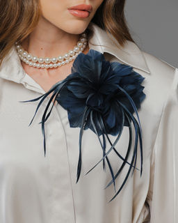 авторская Брошь из перьев - Sahar art lab фото 3