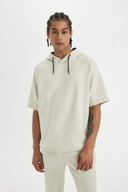 DeFactoFit Тканевая футболка Athlete Scuba Diver стандартной посадки с капюшоном