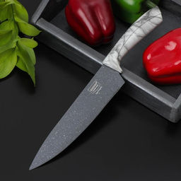 Нож-шеф Мрамор, лезвие 20 см