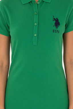 Женское зеленое трикотажное платье - U.s. polo assn фото 5