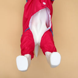 Комбинезон для собак, демисезонный с сумкой, размер L (ДС 33, Ог 45, ОШ 30 см), розовый - Simaland фото 5