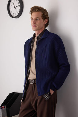 Lacivert Regular Polo Yaka Duz H?rka TMNAW26HI00001