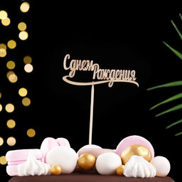 Цена за 7 шт. Топпер Ассорти, МИКС в фасовке 7 разных, Дарим Красиво  фото 10