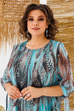 Платье Romanovich Style 1-2698 бирюзовый