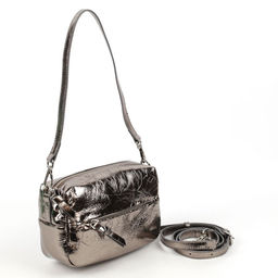 Женская кожаная сумка бочонок через плечо 0051-11