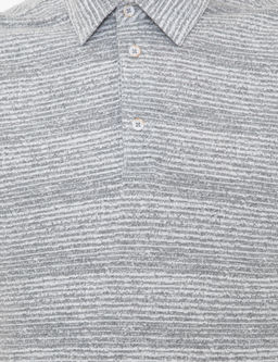 Gri Melanj Slim Fit Bask_l_ Polo Yaka Ti__rt
