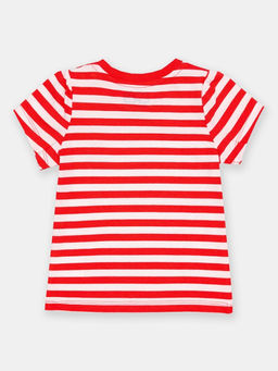 CRB wear/CSBG 63819-28-410 Футболка для девочки,коралловый/Ex.Cherubino  фото 2