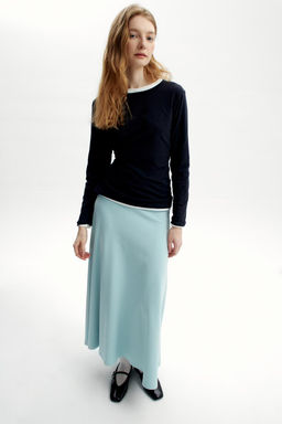 ЕВТ 7025/ментоловый юбка жен