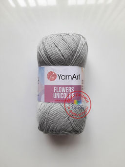 Фловерс однотонный (Flowers Unikolor) пряжа YarnArt 55%хлопок 45%акрил 5х50гр/200м Цвет:758 темно-зеленый