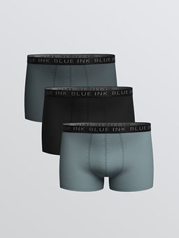 Standart Kal?p Pamuklu Esnek Erkek Boxer 3l?