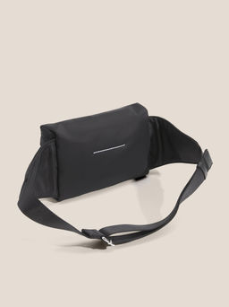 Поясная сумка MM6 MAISON MARGIELA MYLON POCKETS BELT BAG Артикул 4661945, черный  фото 3