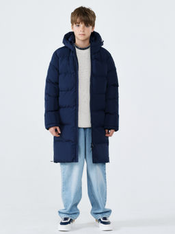 Детский пуховик FN Snowfall Long Kid Dark Blue