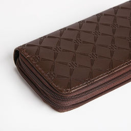 Кошелёк на молнии, цвет коричневый - Simaland фото 3