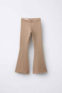 FLARE RIBBED LEGGINGS