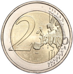 2 евро 2023 года J Германия  1275 лет со дня рождения Карла Великого