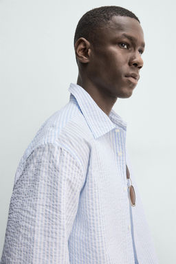 CAMISA REGULAR FIT RAYAS / rayas - Zara фото 14