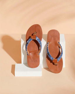 Шлепки, синие