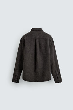 TEXTURED RELAXED FIT OVERSHIRT - Zara фото 8