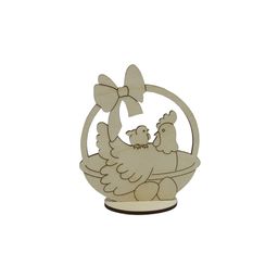 Заготовка для декорирования Mr. Carving ВД-860 На подставке фанера 0.3 см Курочка с цыпленком (10х8.7)