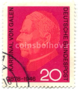 Марка Кардинал фон Галлен 1963 год Германия