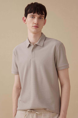 Modern Fit Basic Duz K?sa Kollu Polo Tisort - Defacto фото 9